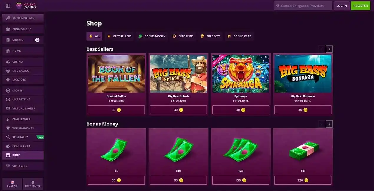 Malina Casino  casino review section 6